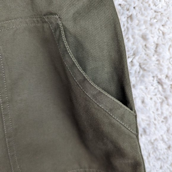 Banana Republic* Women's Full Front Button Down Double Pocket A-Line Skirt~‎ 4 - Picture 5 of 10